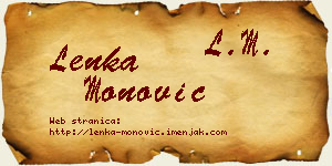 Lenka Monović vizit kartica